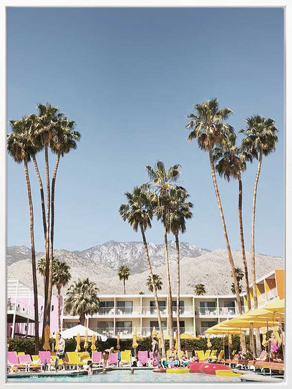 Poolside at the Saguaro Canvas Art Print