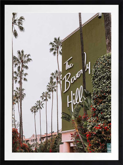 The Beverly Hills Hotel Poster Framed Art Print