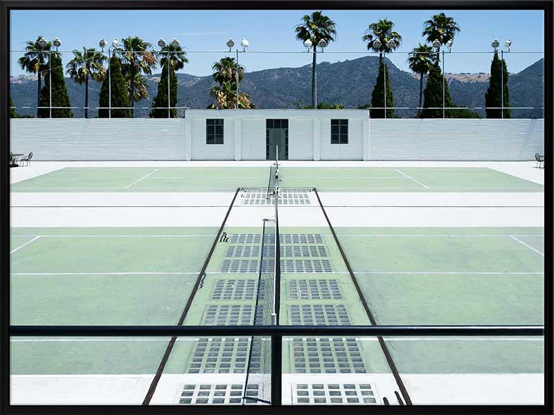 Down to the Tennis Court Canvas Art Print