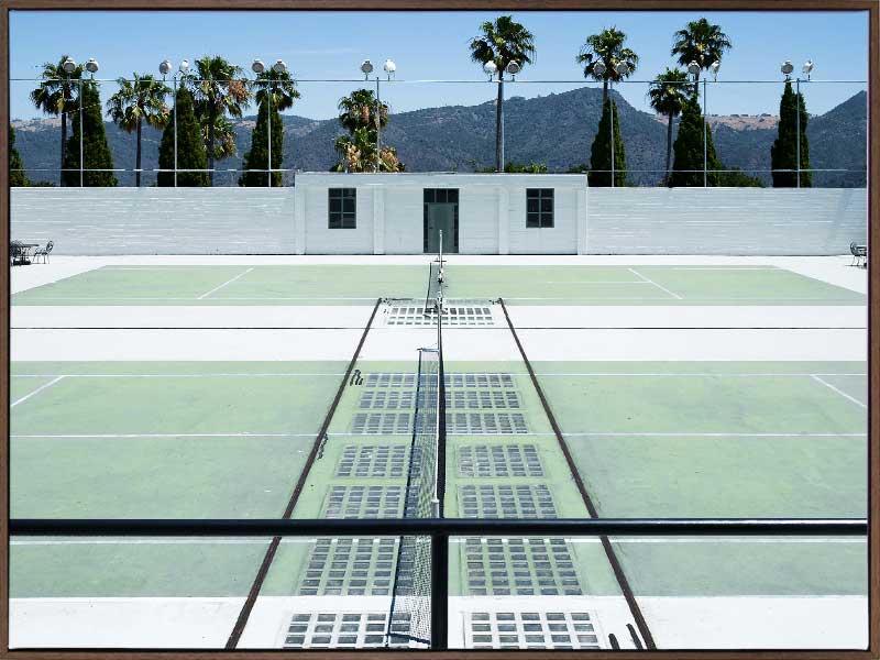 Down to the Tennis Court Canvas Art Print