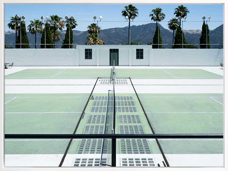 Down to the Tennis Court Canvas Art Print