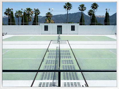 Down to the Tennis Court Canvas Art Print