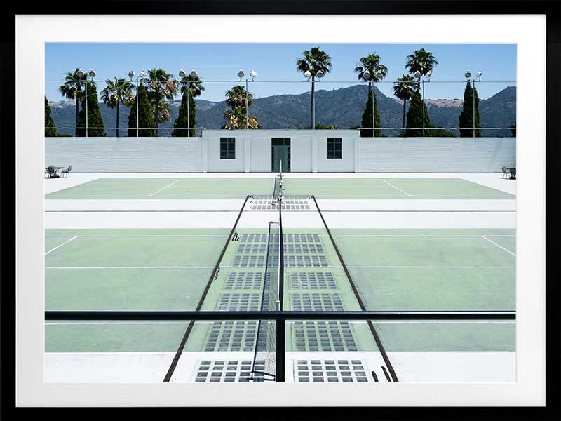 Down to the Tennis Court Poster Framed Art Print