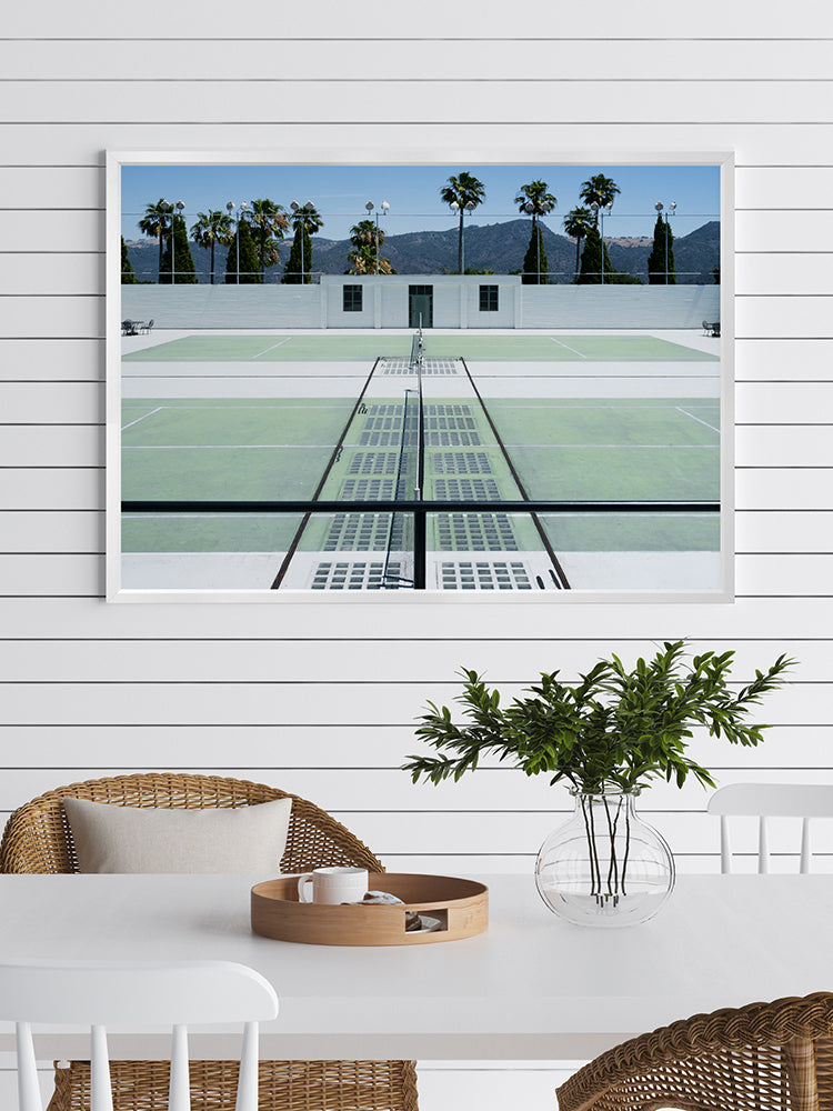 Down to the Tennis Court Poster Framed Art Print | Lifestyle
