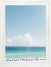 Vitamin Sea Poster Framed Art Print