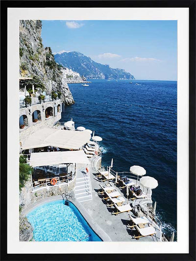 Cliffs of Capri Poster Framed Art Print