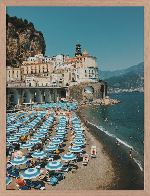 Italian Beachgoers Poster