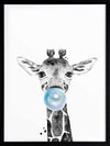 George Giraffe Poster Framed Art Print