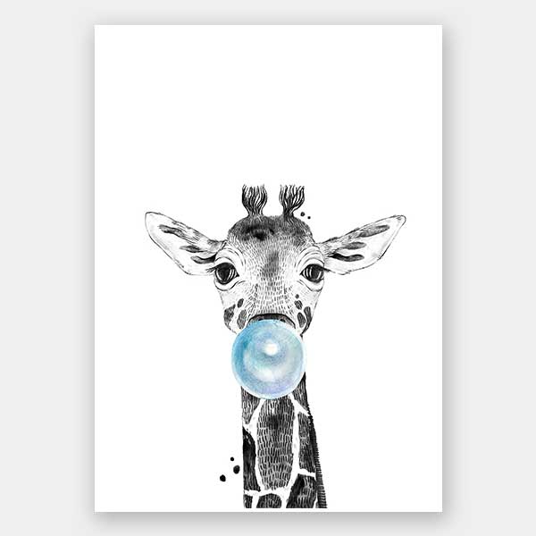 George Giraffe Unframed Art Print