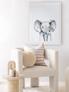 Errol Elephant Poster Framed Art Print | Lifestyle
