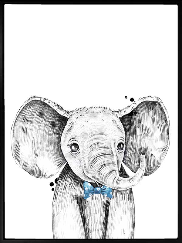 Errol Elephant Canvas Art Print