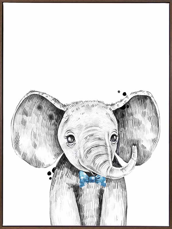 Errol Elephant Canvas Art Print
