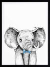 Errol Elephant Poster Framed Art Print