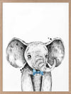 Errol Elephant Poster Framed Art Print