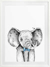 Errol Elephant Poster Framed Art Print