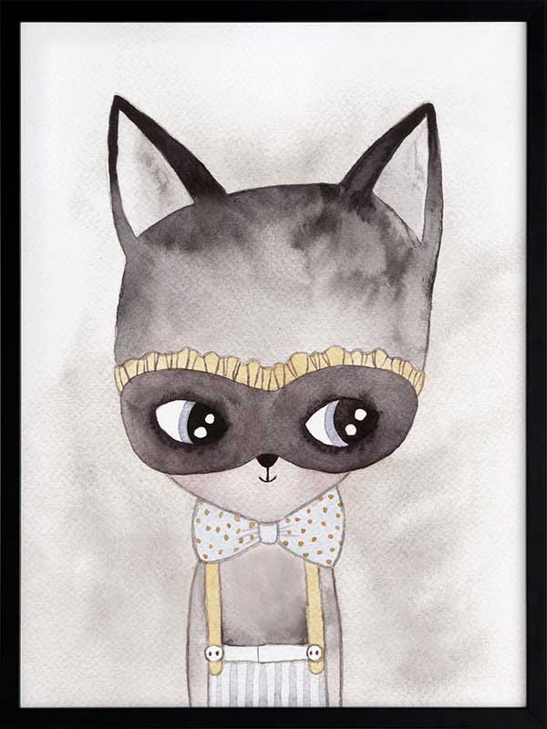 Alley Kat Poster Framed Art Print