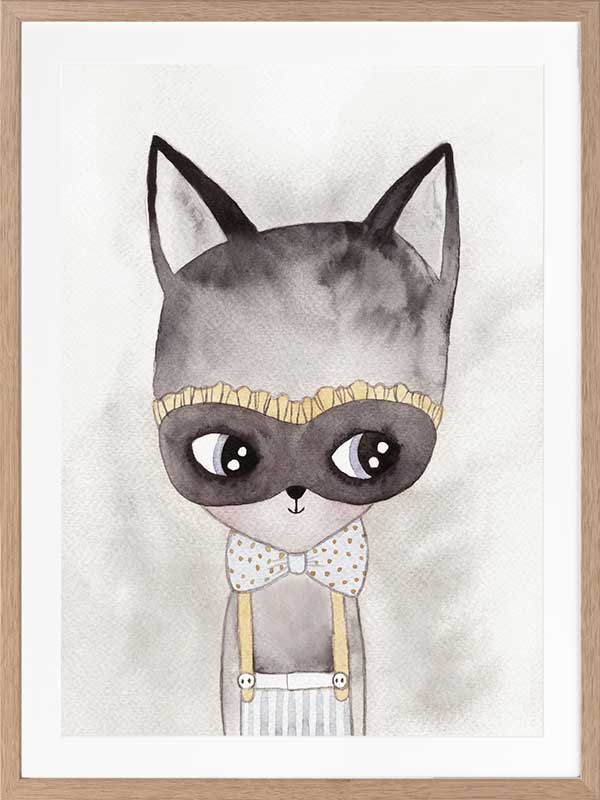 Alley Kat Poster Framed Art Print