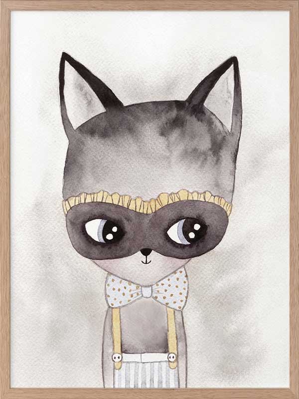 Alley Kat Poster Framed Art Print