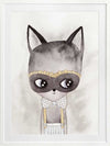 Alley Kat Poster Framed Art Print
