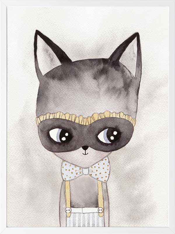 Alley Kat Poster Framed Art Print