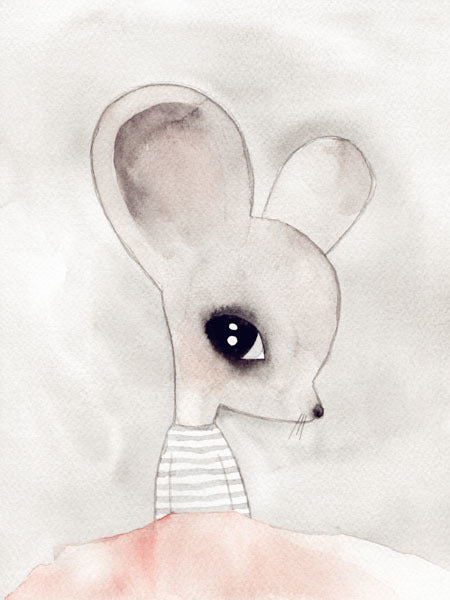 Macey Mouse Canvas Art Print