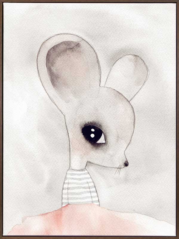 Macey Mouse Canvas Art Print