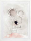 Macey Mouse Poster Framed Art Print