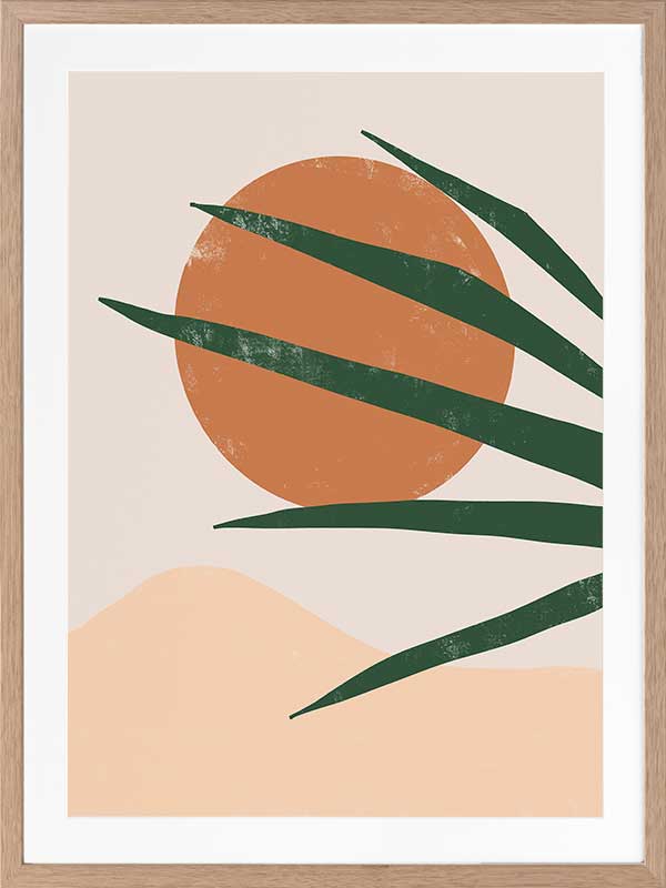 Sun Baked Poster Framed Art Print