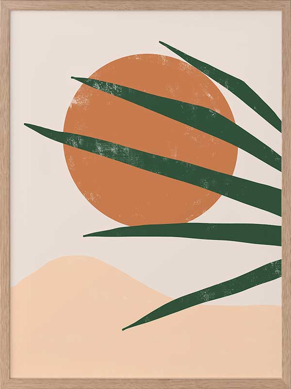 Sun Baked Poster Framed Art Print