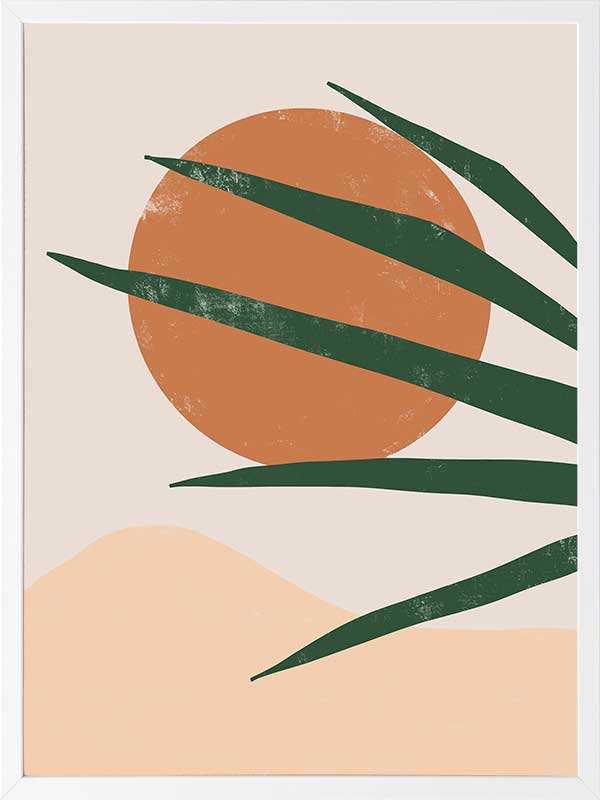 Sun Baked Poster Framed Art Print