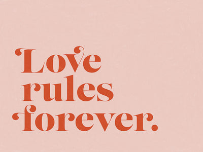 Love Rules Canvas Art Print