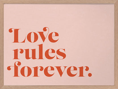 Love Rules Poster