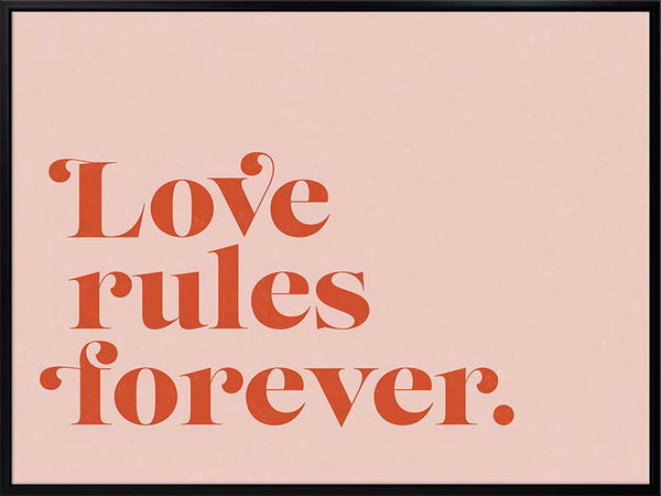 Love Rules Canvas Art Print