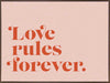 Love Rules Canvas Art Print