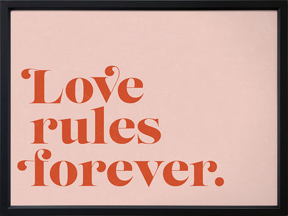 Love Rules Poster