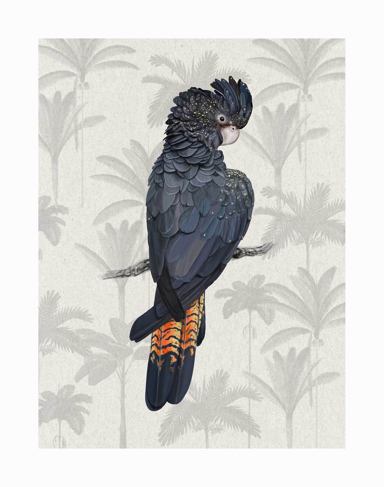 Tropical Cockatoo Unframed Art Print