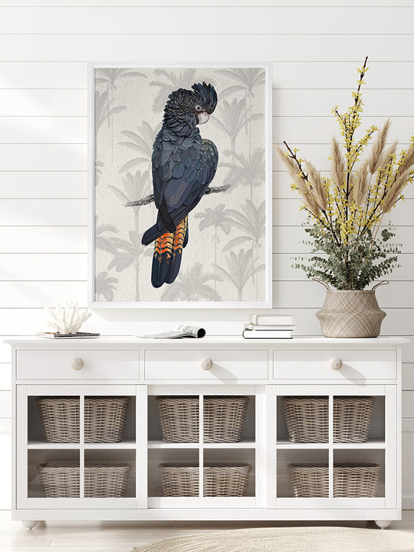 Tropical Cockatoo Poster Framed Art Print | Lifestyle