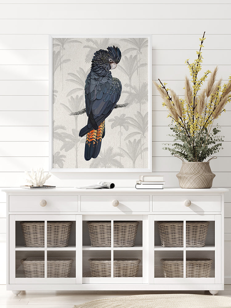 Tropical Cockatoo Poster Framed Art Print | Lifestyle