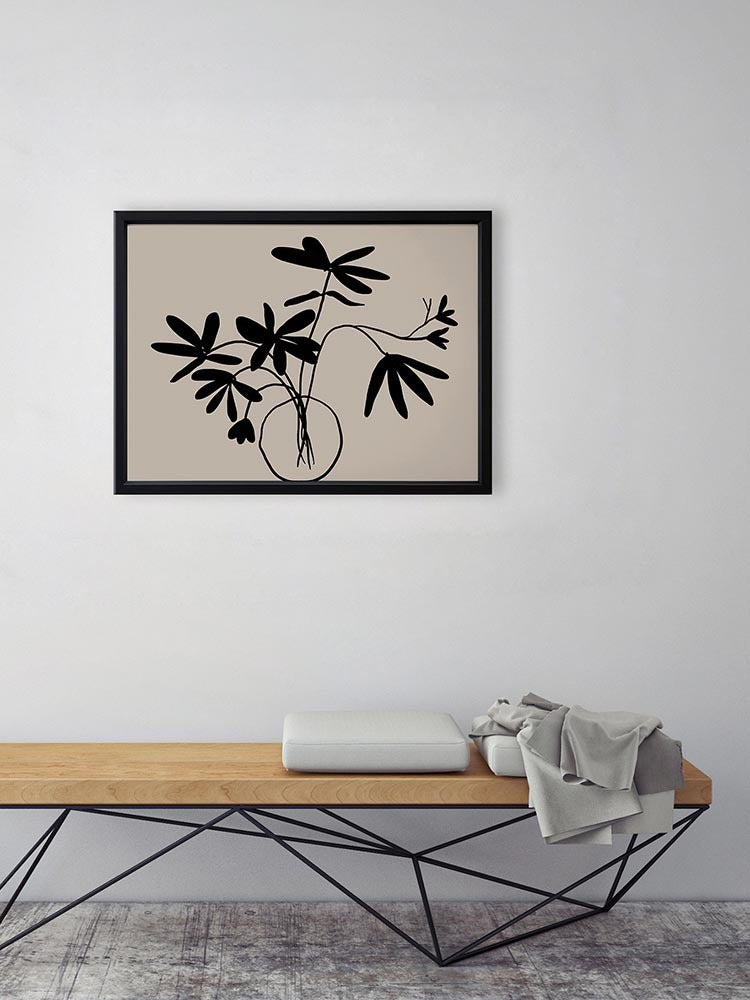 Beige Etchings III Poster Framed Art Print | Lifestyle