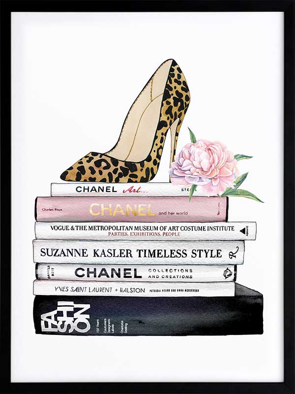 Fashionista Poster Framed Art Print