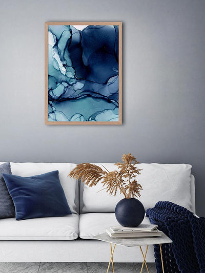 Blueberry I Poster Framed Art Print | Lifestyle