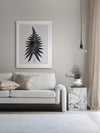 Fern Black Poster Framed Art Print | Lifestyle