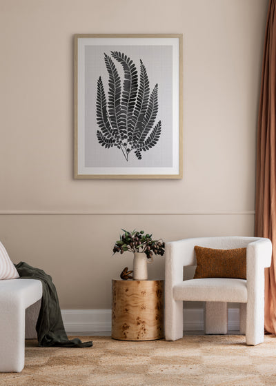 Maple Black Poster Framed Art Print | Lifestyle