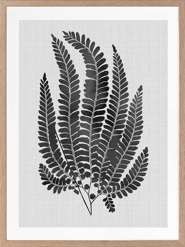 Maple Black Poster Framed Art Print