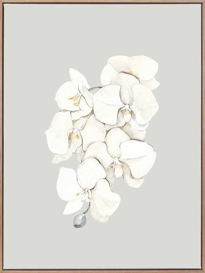 Beige Lilies Canvas Art Print