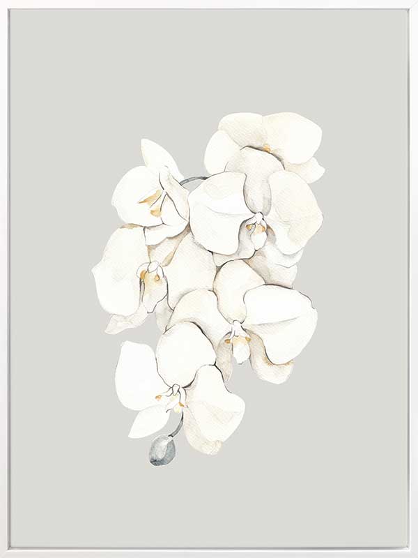 Beige Lilies Canvas Art Print