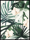 Tropical Leaves Green I Canvas Art Print