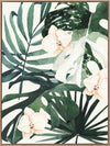 Tropical Leaves Green I Canvas Art Print
