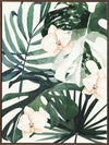 Tropical Leaves Green I Canvas Art Print