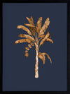 Golden Palm I Poster Framed Art Print